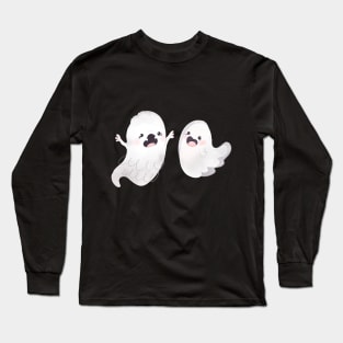 Cartoon cute ghost Long Sleeve T-Shirt